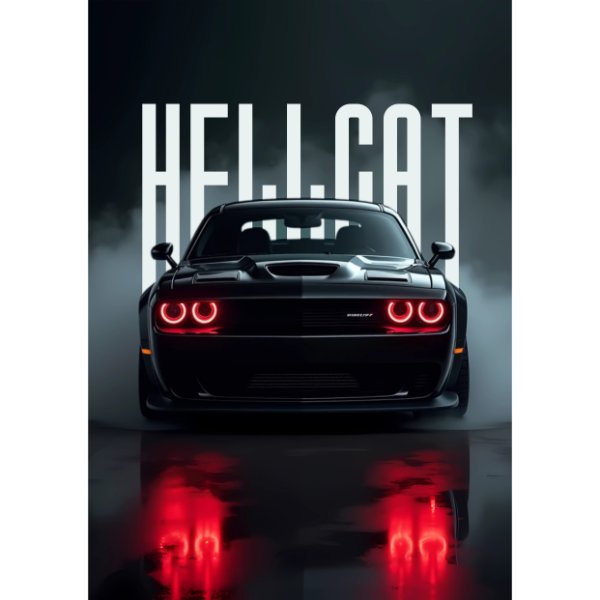 Poster - Dodge Challenger Hellcat