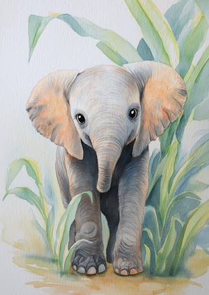 Poster - Liten Elefant 2