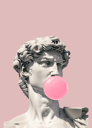 Poster - Statue bubbelgum