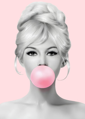 Poster - Bubbelgum girl 1