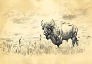 Poster - Bison Vintage