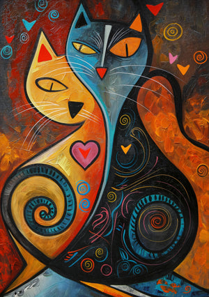 Poster - Cats art