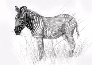 Poster - Zebra art