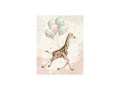 Poster - Giraff med ballonger