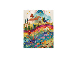 Poster - Färgrikt blomsteräng