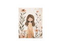 Poster - Flicka och blommor