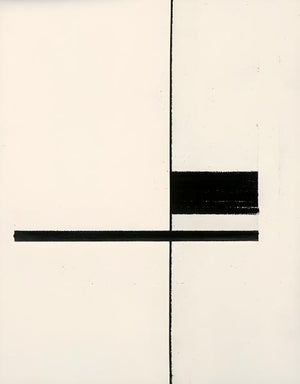 Poster - Mondrian-minimalism svartvitt