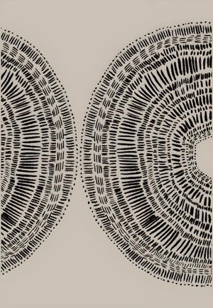 Poster - Dubbla spiralcirklar