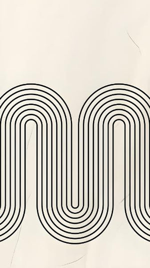 Poster - Op art-vågor i retrostil