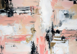 Poster - Rosa abstraktion