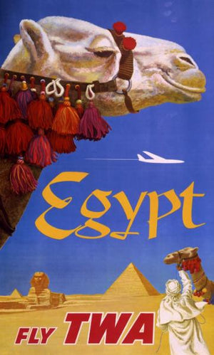 Poster - Egypt fly TWA