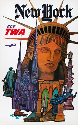 Poster - New York Fly TWA