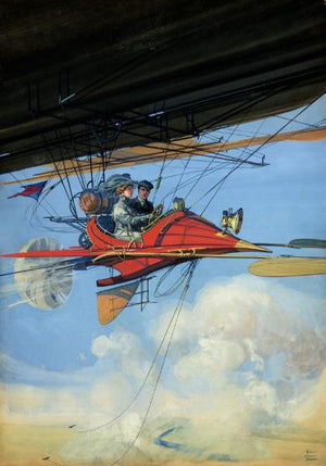 Poster - Airballoon flying