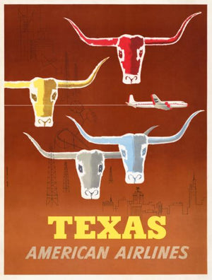 Poster - Texas American Airlines