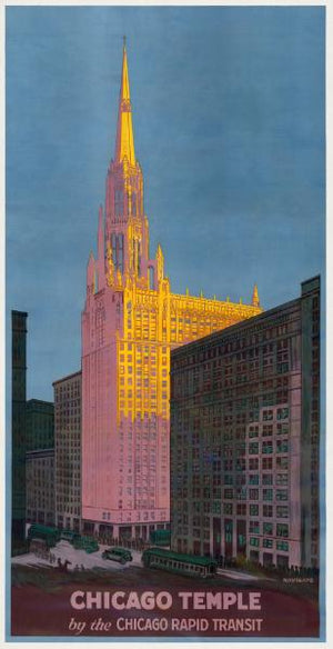 Poster - Chicago temple