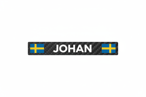 Dekal 95x11mm karbon JOHAN