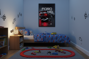 Poster - Ford GT40 i ett pojkrum