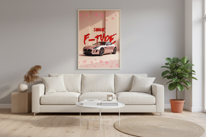 Poster - Jaguar F-Type i ett rum