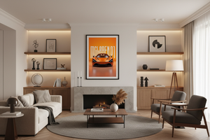 Poster - McLaren P1 i ett fint rum