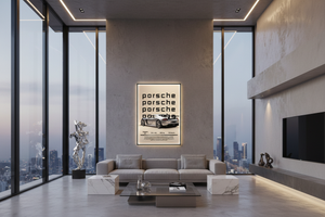 Poster - Porsche Carrera GT i ett ultramodernt rum